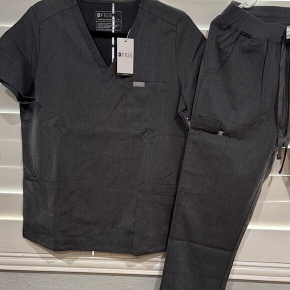 Figs Dark Gray Medical Scrub Set - Picture 4 of 10